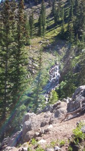 I wish you could have heard it!  But, at least you can probably make out the rainbow.